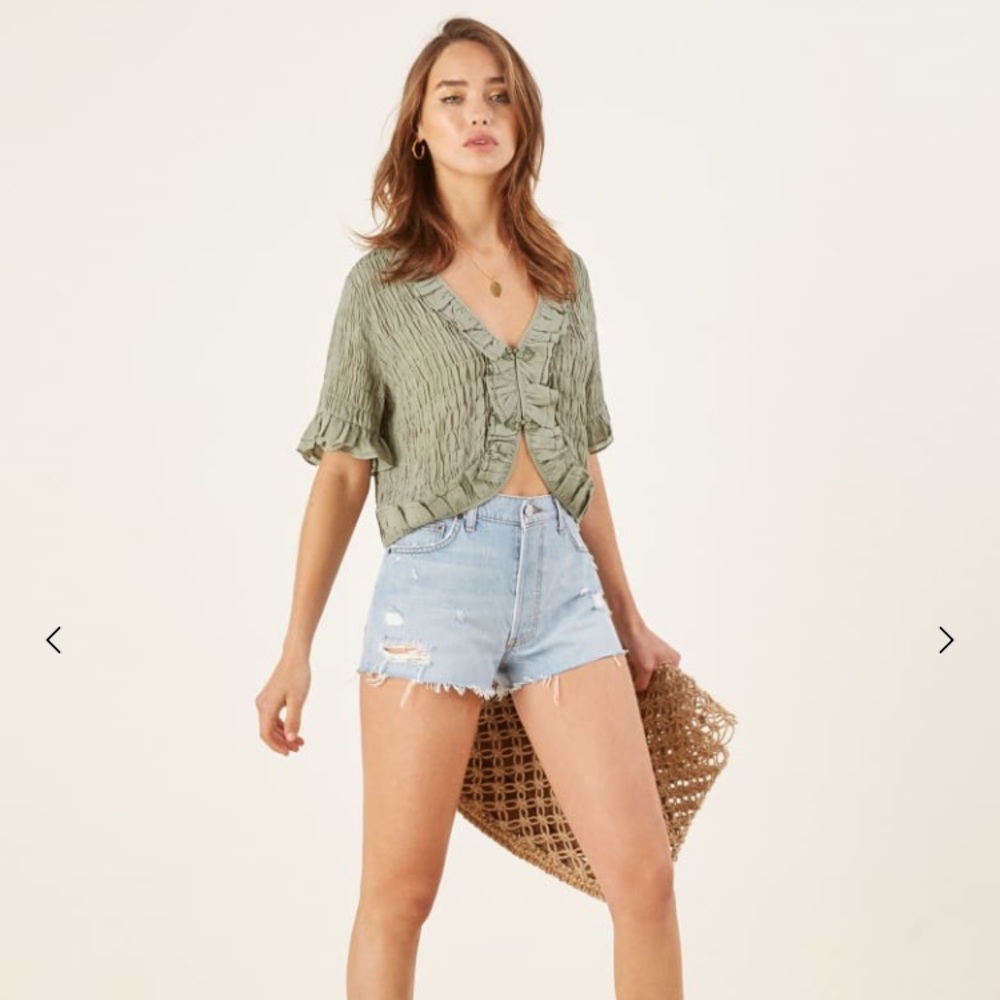 ISO Reformation Detrich Blouse